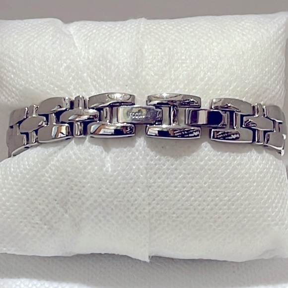 Fossil F2 ES-8823 Stainless Steel Black Dial Ladies Quartz Watch - EUC - Picture 4 of 10